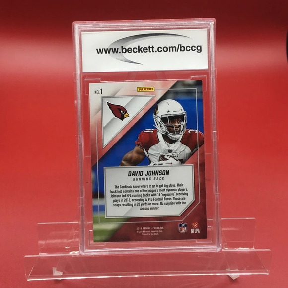 2018 Panini David Johnson BCCG Gem Mint 10 Card - Picture 2 of 2